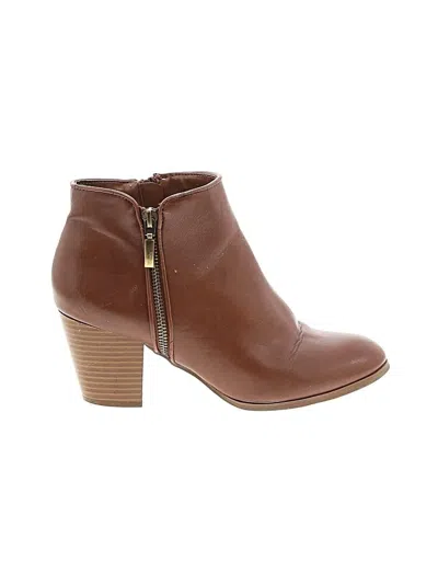 Pre-owned Style & Co Ankle Boots In Brown