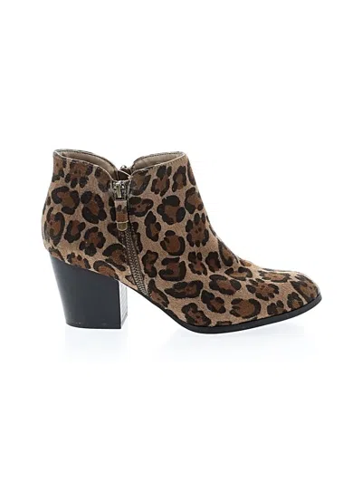 Pre-owned Style & Co Ankle Boots In Brown