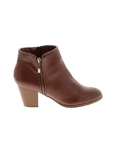 Pre-owned Style & Co Ankle Boots In Brown