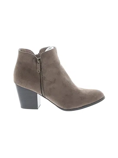 Pre-owned Style & Co Ankle Boots In Gray