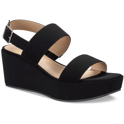 Style & Co Ardennp Womens Solid Manmade Wedge Heels In Multi