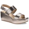 Style & Co Ardennp Womens Solid Manmade Wedge Heels In Silver