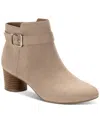 Style & Co Women's Ariella Block Heel Buckle Dress Booties, Created For Macy's In Lt Tpe Mc