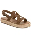 Style & Co Ashlandd Wedge Sandals, Created For Macy's In Ac Brwn Wv