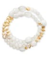 STYLE & CO BEADED COIL BRACELET, CREATED FOR MACY'S