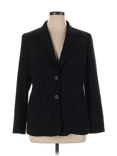 Pre-owned Style & Co Blazer Jacket In Black