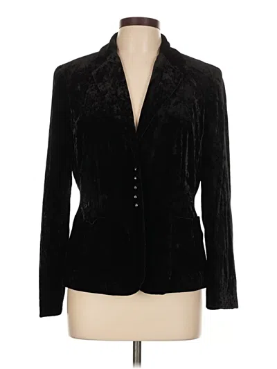 Pre-owned Style & Co Blazer Jacket In Black