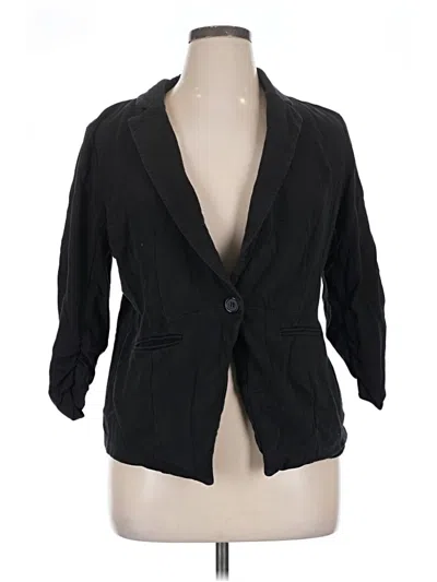 Pre-owned Style & Co Blazer Jacket In Black