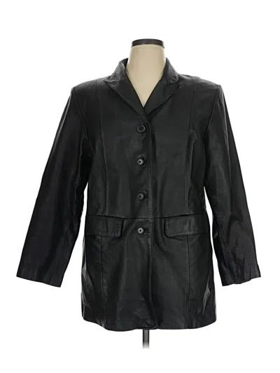 Pre-owned Style & Co Blazer Jacket In Black