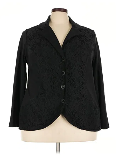 Pre-owned Style & Co Blazer Jacket In Black