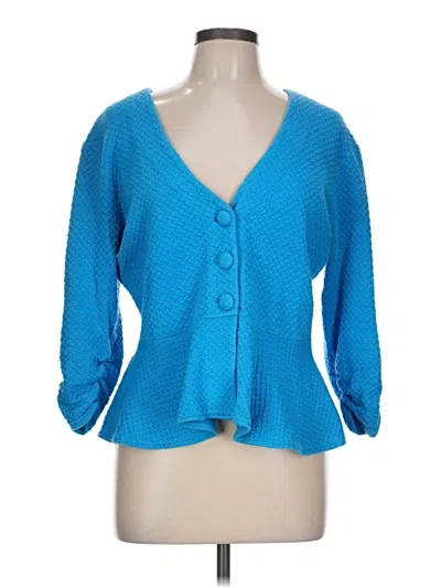 Pre-owned Style & Co Blazer Jacket In Blue