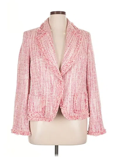 Pre-owned Style & Co Blazer Jacket In Pink