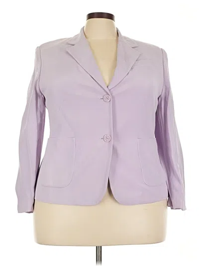 Pre-owned Style & Co Blazer Jacket In Purple