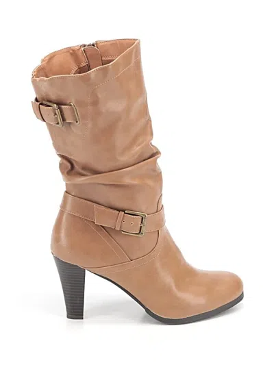 Pre-owned Style & Co Boots In Tan