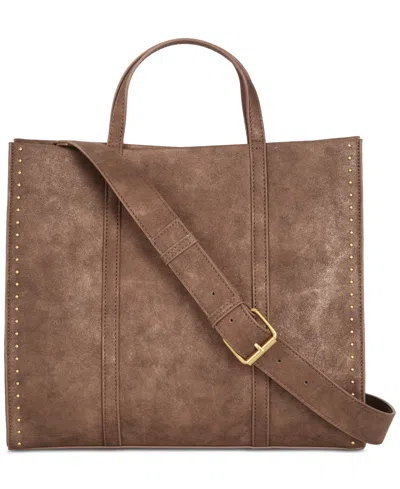 Style & Co Boxy Medium Tote, Created For Macy's In Mtl Chocol