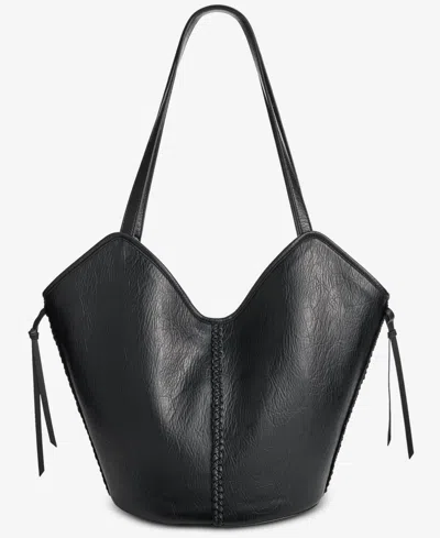 Style & Co Braided-edge V-shaped Tote, Macy's Exclusive In Black
