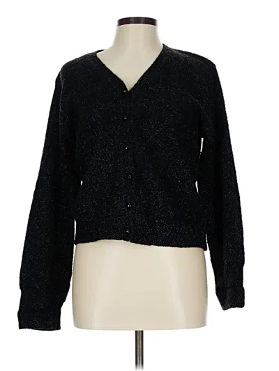 Pre-owned Style & Co Cardigan Sweater In Black