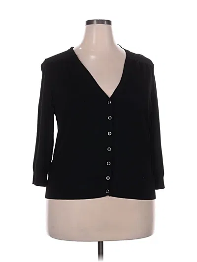Pre-owned Style & Co Cardigan Sweater In Black