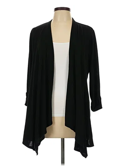 Pre-owned Style & Co Cardigan Sweater In Black