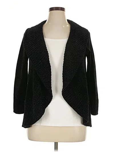 Pre-owned Style & Co Cardigan Sweater In Black
