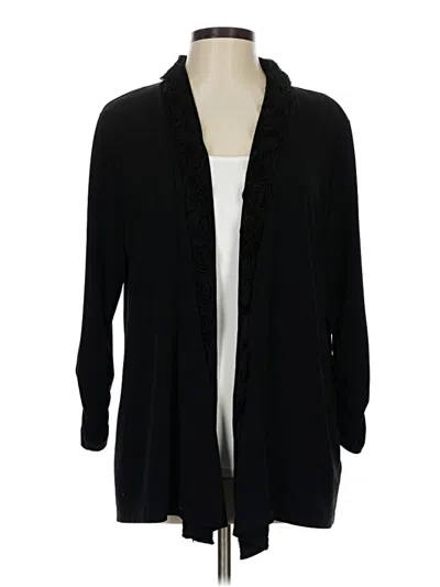 Pre-owned Style & Co Cardigan Sweater In Black