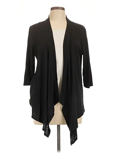 Pre-owned Style & Co Cardigan Sweater In Black