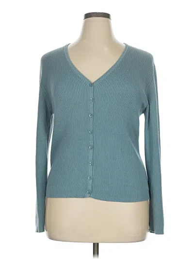 Pre-owned Style & Co Cardigan Sweater In Blue
