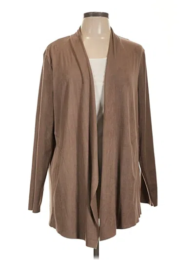 Pre-owned Style & Co Cardigan Sweater In Brown