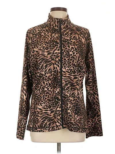 Pre-owned Style & Co Cardigan Sweater In Brown