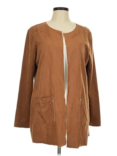 Pre-owned Style & Co Cardigan Sweater In Brown