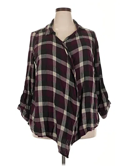 Pre-owned Style & Co Cardigan Sweater In Burgundy