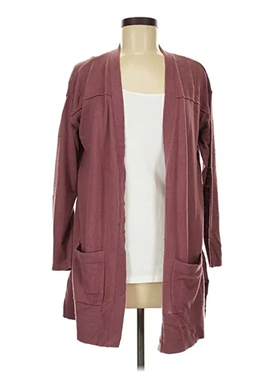 Pre-owned Style & Co Cardigan Sweater In Burgundy