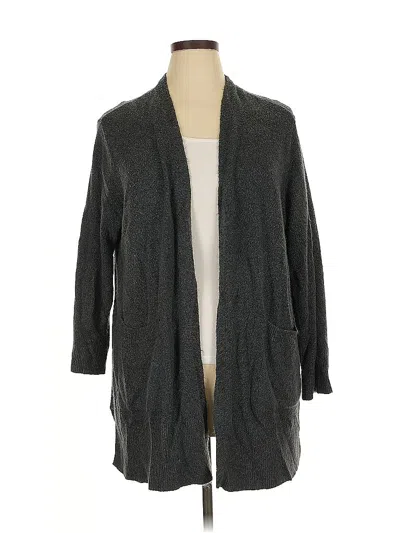 Pre-owned Style & Co Cardigan Sweater In Gray