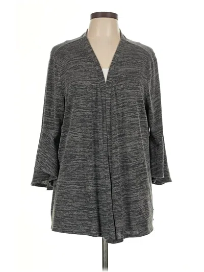 Pre-owned Style & Co Cardigan Sweater In Gray