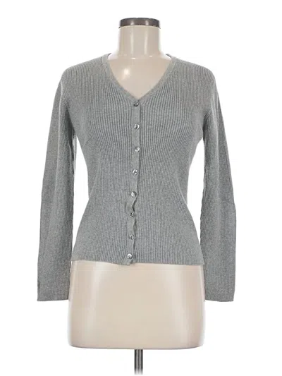 Pre-owned Style & Co Cardigan Sweater In Gray