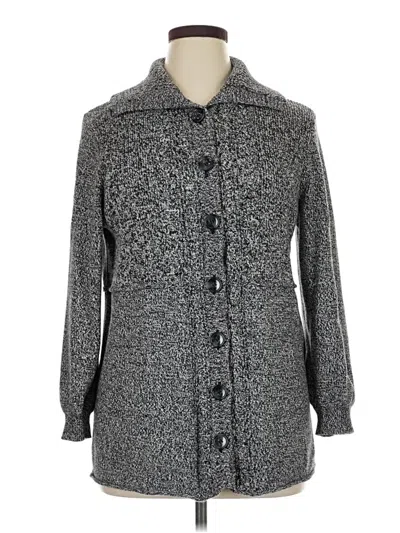 Pre-owned Style & Co Cardigan Sweater In Gray