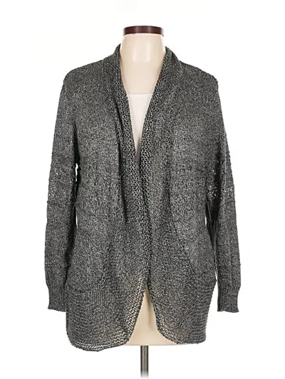 Pre-owned Style & Co Cardigan Sweater In Gray