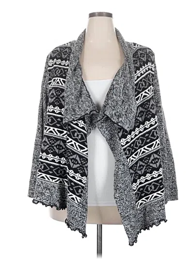 Pre-owned Style & Co Cardigan Sweater In Gray