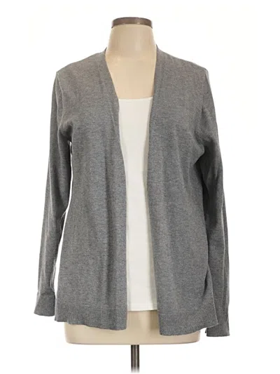 Pre-owned Style & Co Cardigan Sweater In Gray