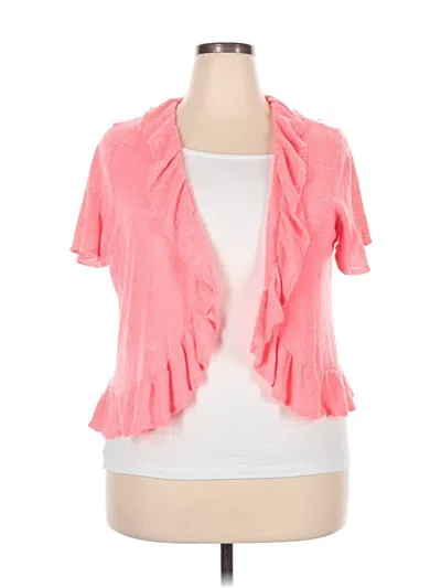 Pre-owned Style & Co Cardigan Sweater In Pink