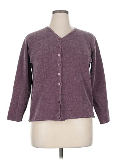 Pre-owned Style & Co Cardigan Sweater In Purple