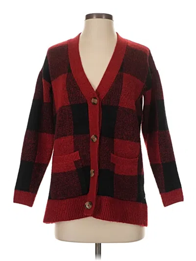 Pre-owned Style & Co Cardigan Sweater In Red
