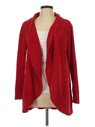Pre-owned Style & Co Cardigan Sweater In Red