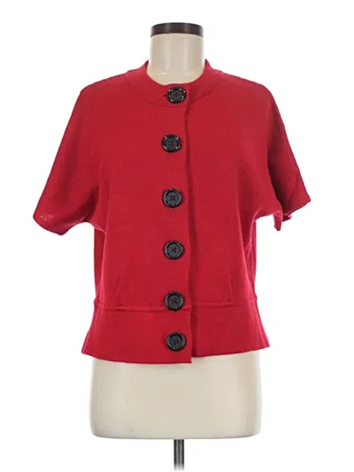Pre-owned Style & Co Cardigan Sweater In Red