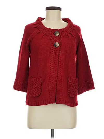 Pre-owned Style & Co Cardigan Sweater In Red