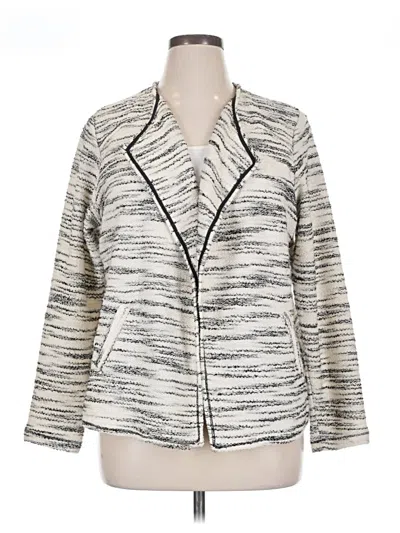 Pre-owned Style & Co Cardigan Sweater In Silver