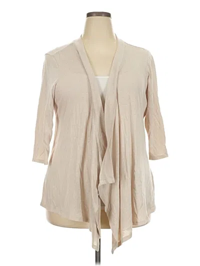Pre-owned Style & Co Cardigan Sweater In Tan