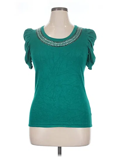 Pre-owned Style & Co Cardigan Sweater In Teal