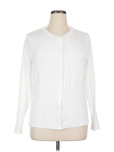 Pre-owned Style & Co Cardigan Sweater In White