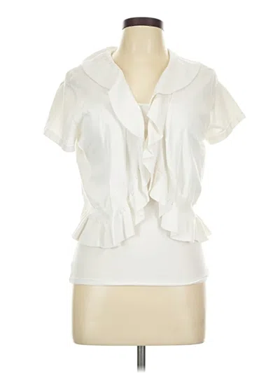 Pre-owned Style & Co Cardigan Sweater In White